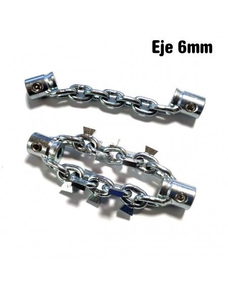 Cadenas limpiadoras para equipo de resinado - Eje 6mm