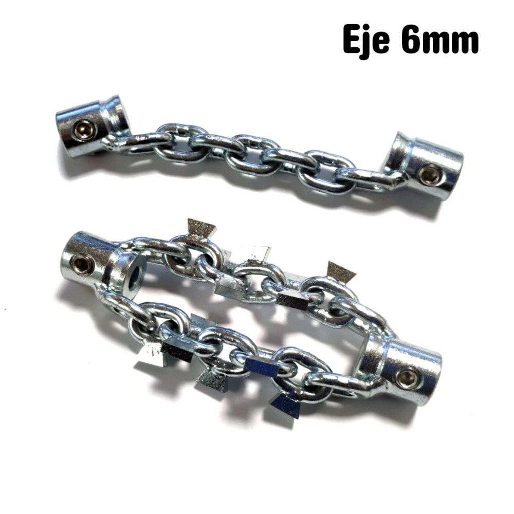 Cadenas limpiadoras para equipo de resinado - Eje 6mm