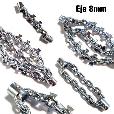 Cadenas limpiadoras para maquina resinado - Eje 8mm
