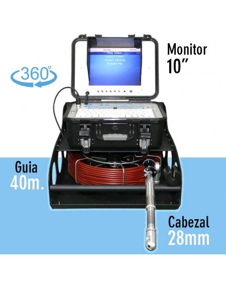 Cámara de Inspección Panter G28 - 40 metros Φ7.0mm - Robotizada con sonda 512Hz