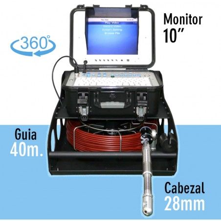 Cámara de Inspección Panter G28 - 40 metros Φ7.0mm - Robotizada con sonda 512Hz