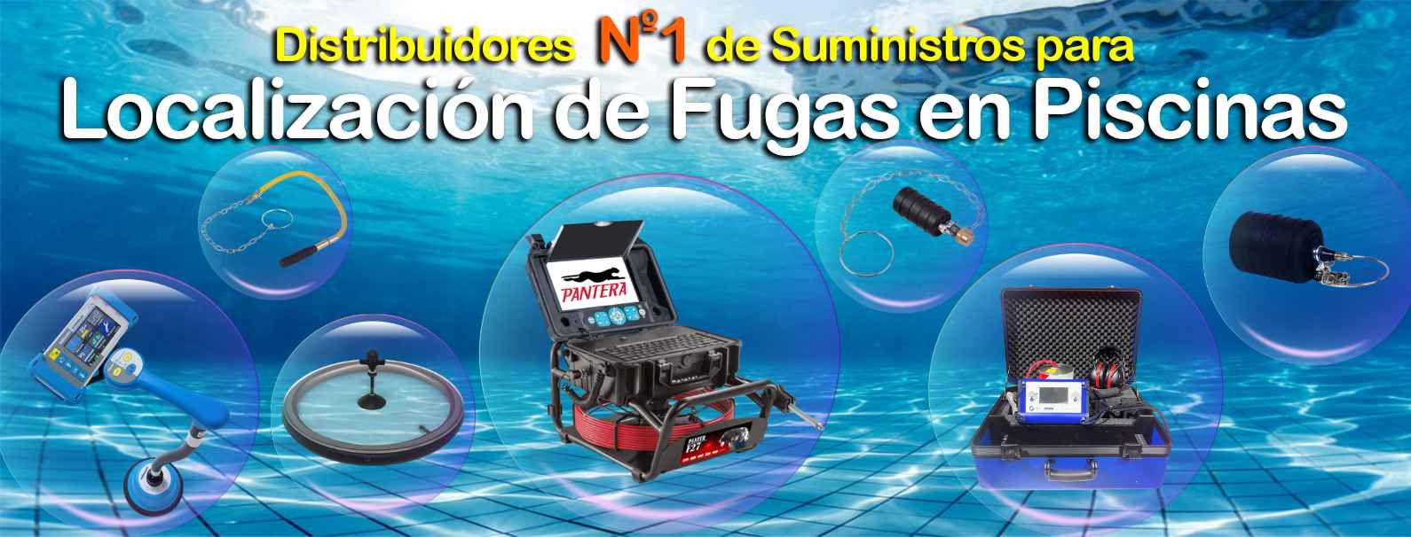 Equipos para localizar fugas en piscinas